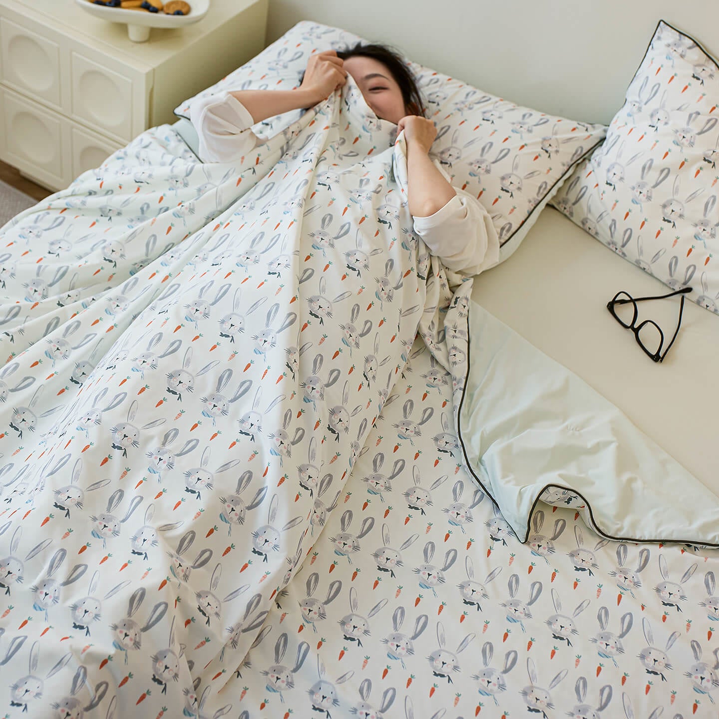 Willowmere Aimi Pastel Reversible Instant-Cooling Summer Quilt - image 11