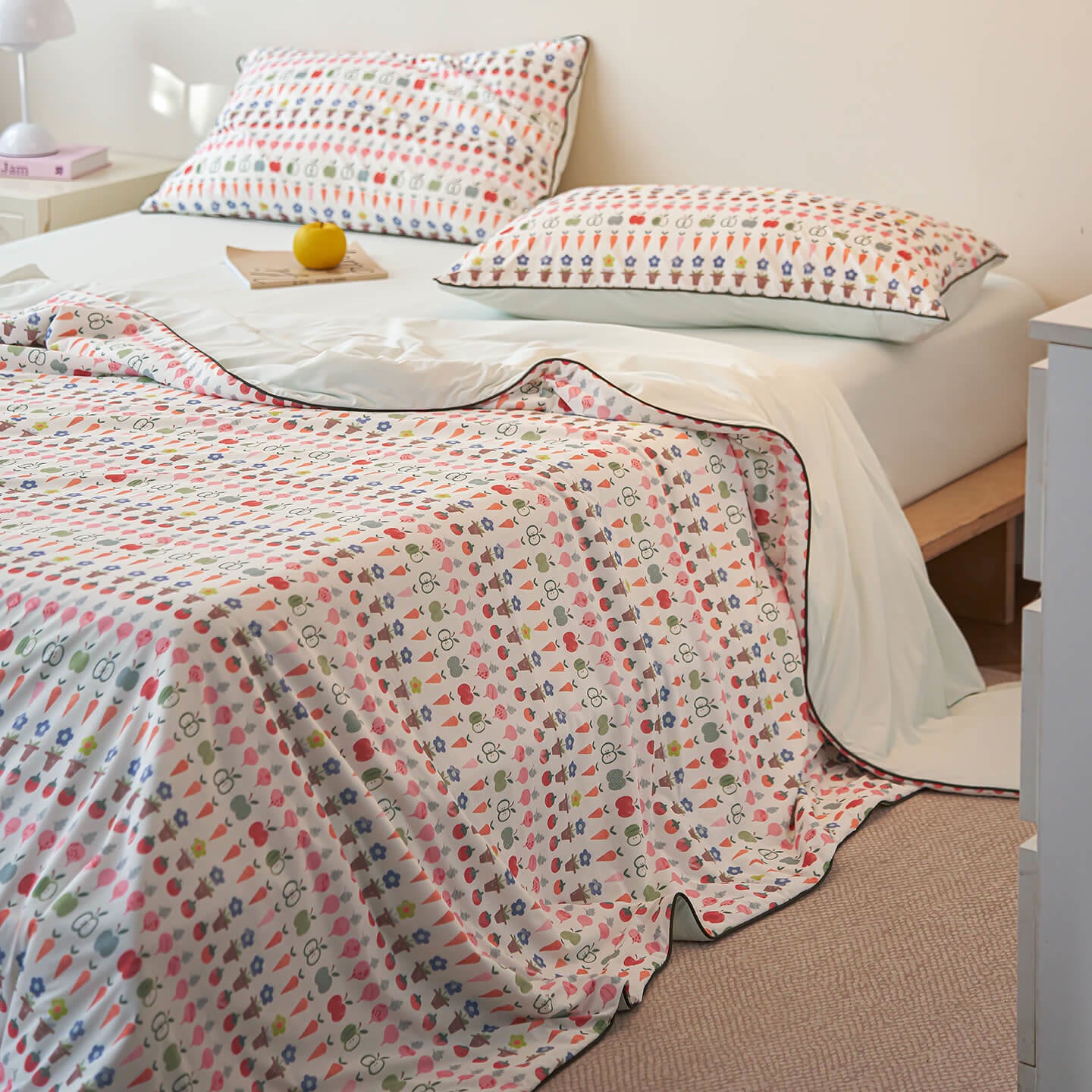 Willowmere Ximi Cream Minimalist Reversible Instant-Cooling Summer Quilt - image 10