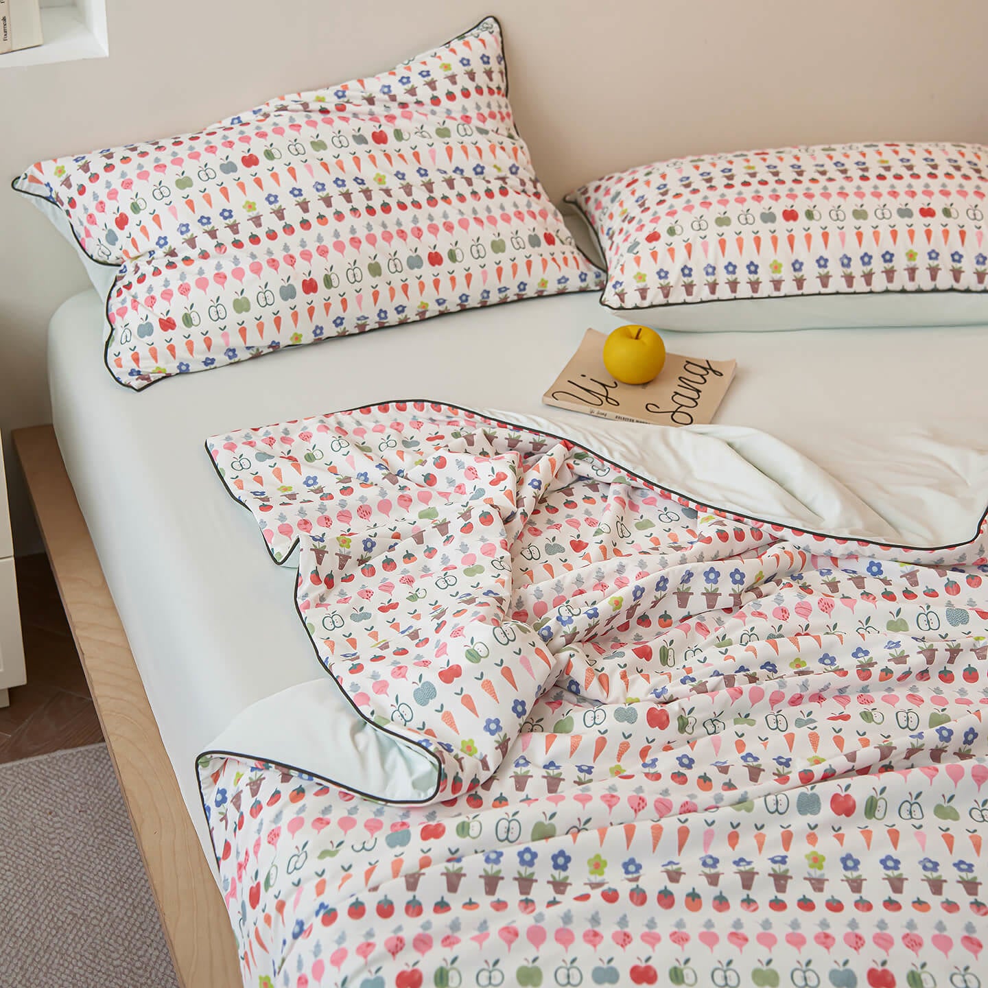 Willowmere Ximi Cream Minimalist Reversible Instant-Cooling Summer Quilt - image 2