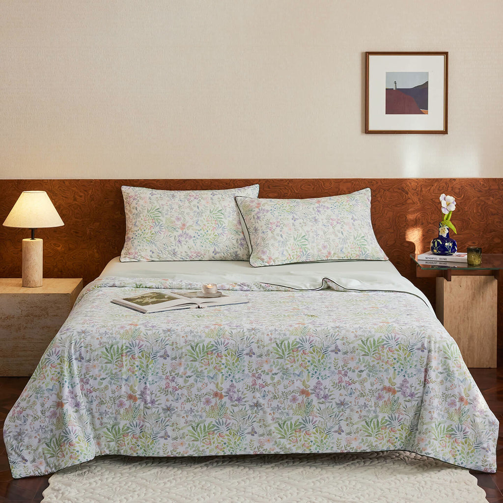 Willowmere Wildwood Breeze (Sage Green) Reversible Instant-Cooling Summer Quilt - image 0