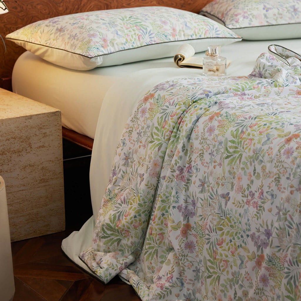 Willowmere Wildwood Breeze (Sage Green) Reversible Instant-Cooling Summer Quilt - image 2