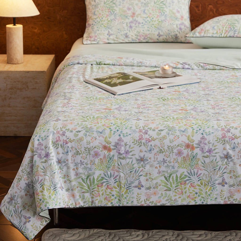 Willowmere Wildwood Breeze (Sage Green) Reversible Instant-Cooling Summer Quilt - image 11