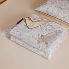 Willowmere Spring Meadow Bunny (Blush Pink) Reversible Instant-Cooling Summer Quilt - Spring Meadow Bunny (Blush Pink) - Full / Queen - image 1