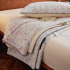 Willowmere Spring Meadow Bunny (Blush Pink) Reversible Instant-Cooling Summer Quilt - image 8