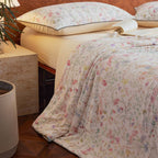 Willowmere Spring Meadow Bunny (Blush Pink) Reversible Instant-Cooling Summer Quilt - image 10