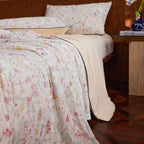 Willowmere Spring Meadow Bunny (Blush Pink) Reversible Instant-Cooling Summer Quilt - image 9