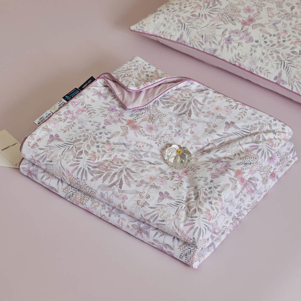 Willowmere Wildwood Breeze (Orchid Purple) Reversible Instant-Cooling Summer Quilt - Wildwood Breeze (Orchid Purple) - Full / Queen - image 1