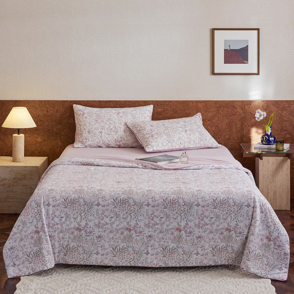 Willowmere Wildwood Breeze (Orchid Purple) Reversible Instant-Cooling Summer Quilt - image 0