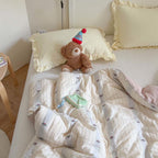 Willowmere Ruby Elephant - Little Moments Infant-Grade Reversible Cotton Quilt - Ruby Elephant - Full / Queen - Heavyweight - image 2