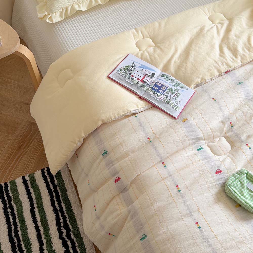 Willowmere Tiny Cars Club - Little Moments Infant-Grade Reversible Cotton Comforters - image 4