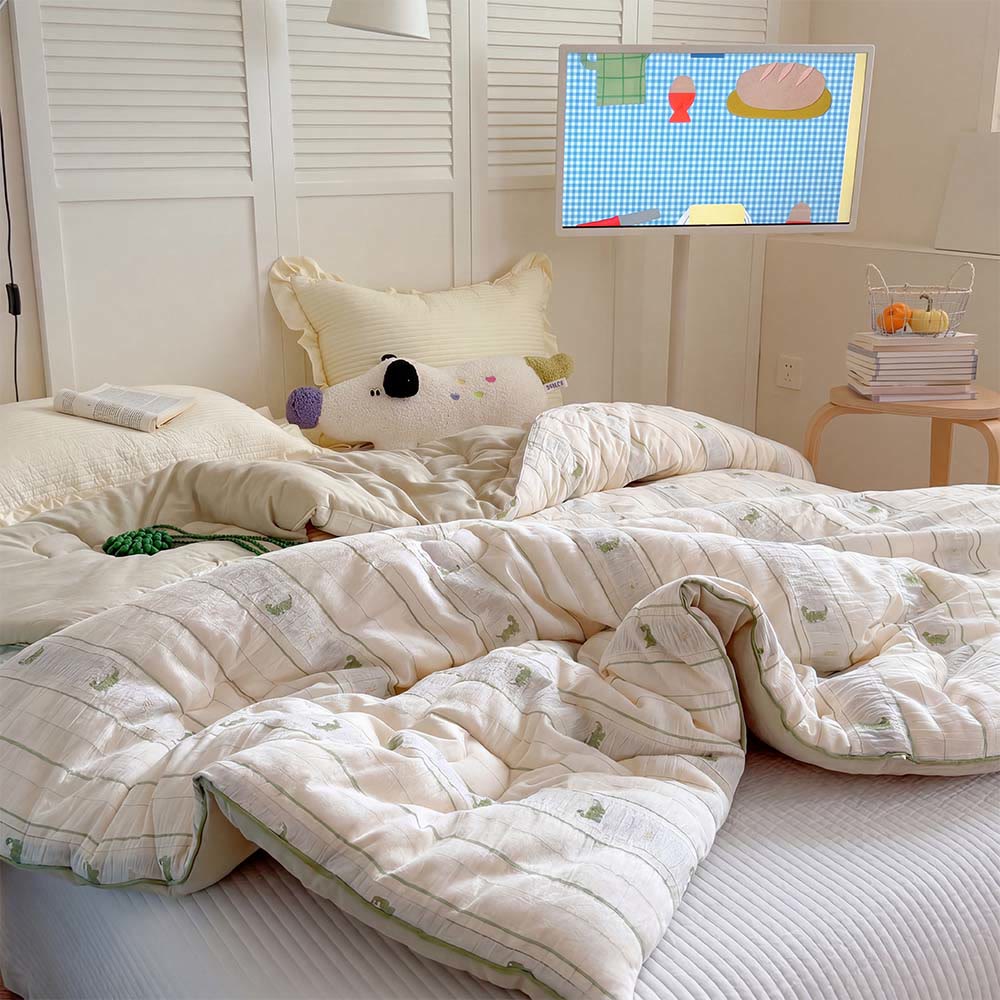 Willowmere Little Dino - Little Moments Infant-Grade Reversible Cotton Comforters - image 1
