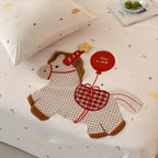 Willowmere Lucky Pony Applique Embroidery Instant-Cooling Summer Quilt - image 5