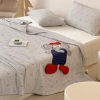 Willowmere Red-Cap Elephant Applique Embroidery Instant-Cooling Summer Quilt - image 4