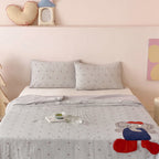 Willowmere Red-Cap Elephant Applique Embroidery Instant-Cooling Summer Quilt - image 0