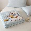 Willowmere Doodle Bear Applique Embroidery Instant-Cooling Summer Quilt - Doodle Bear - Full / Queen - image 1