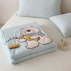 Willowmere Doodle Bear Applique Embroidery Instant-Cooling Summer Quilt - Doodle Bear - Full / Queen - image 1