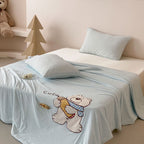 Willowmere Doodle Bear Applique Embroidery Instant-Cooling Summer Quilt - image 5