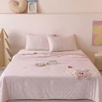 Willowmere Hopeful Bunny Applique Embroidery Instant-Cooling Summer Quilt - image 0