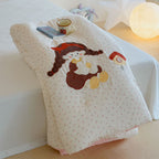 Willowmere Sweetie Pie Pocket Star Candy Applique Cotton Double Gauze Comforter - Sweetie Pie - Full / Queen - Heavyweight - image 1