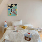 Willowmere Cherry Jam Pocket Star Candy Applique Cotton Double Gauze Comforter - image 0