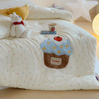 Willowmere Cherry Jam Pocket Star Candy Applique Cotton Double Gauze Comforter - image 4