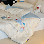 Willowmere Cloud Cottage Pocket Star Candy Applique Cotton Double Gauze Comforter - image 4