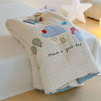 Willowmere Cloud Cottage Pocket Star Candy Applique Cotton Double Gauze Comforter - Cloud Cottage - Full / Queen - Heavyweight - image 1