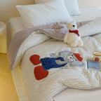 Willowmere Charming Cap Elephant Pocket Applique Cotton Double Gauze Comforter - Charming Cap Elephant - Full / Queen - Heavyweight - image 1
