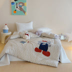 Willowmere Charming Cap Elephant Pocket Applique Cotton Double Gauze Comforter - image 0