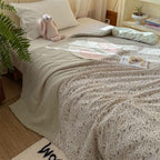 Willowmere Domi Bunny Cotton Linen Applique Hand-Stitched Quilt - image 7