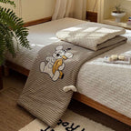 Willowmere Curly Pup Cotton Linen Applique Hand-Stitched Quilt - image 5