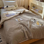 Willowmere Curly Pup Cotton Linen Applique Hand-Stitched Quilt - image 6