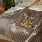 Willowmere Curly Pup Cotton Linen Applique Hand-Stitched Quilt - image 4