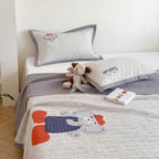 Willowmere Cap Elephant Washed Cotton Double Gauze Coverlet 3-Piece Set - image 16