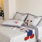 Willowmere Cap Elephant Washed Cotton Double Gauze Coverlet 3-Piece Set - image 13