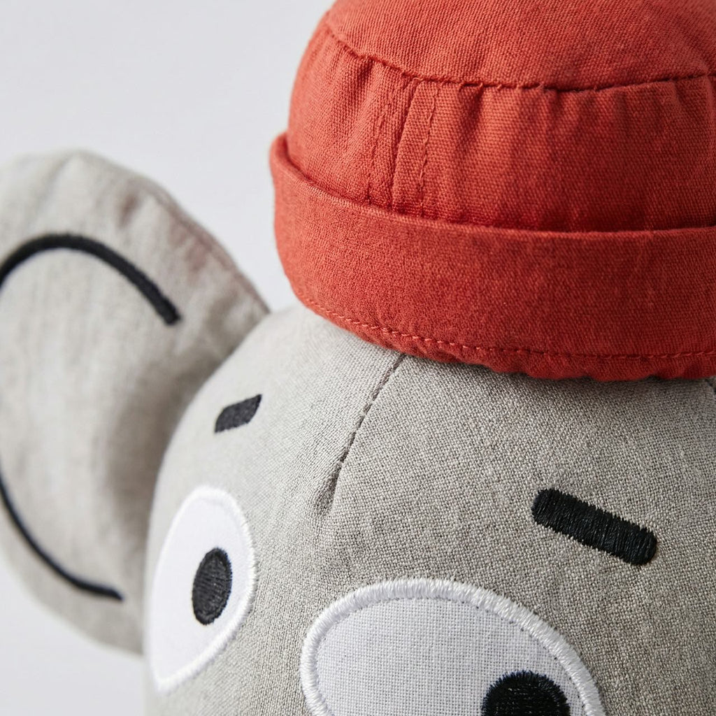 Willowmere Red Cap Elephant Handcrafted Cotton Decorative Plush Toy - image 3