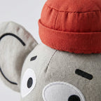 Willowmere Red Cap Elephant Handcrafted Cotton Decorative Plush Toy - image 3