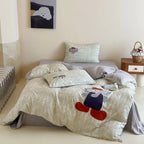 Willowmere Cap Elephant 100% Muslin Gauze Cotton 4 Pieces Bedding Set - image 0