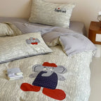Willowmere Cap Elephant 100% Muslin Gauze Cotton 4 Pieces Bedding Set - image 3