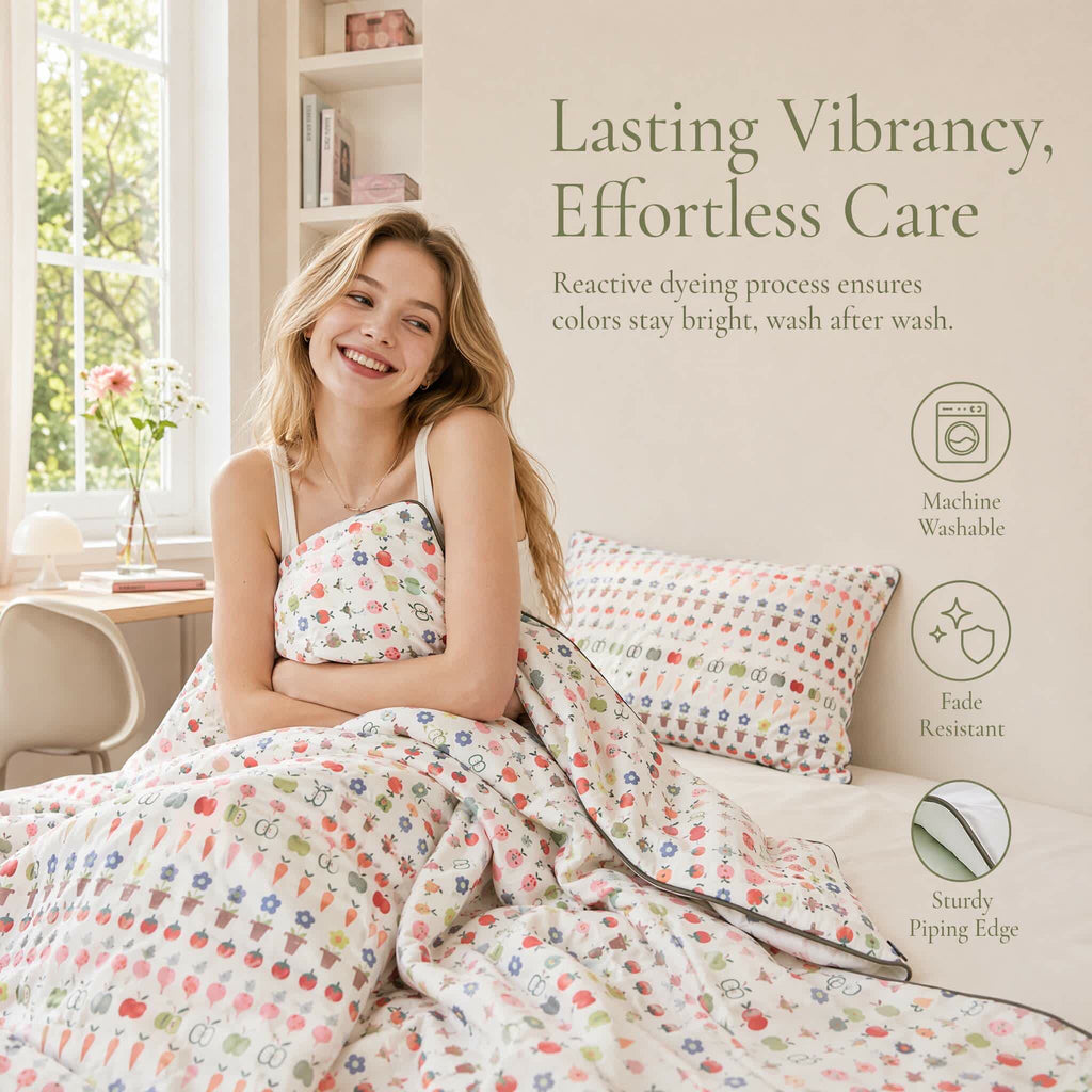 Willowmere Ximi Cream Minimalist Reversible Instant-Cooling Comforter - image 6