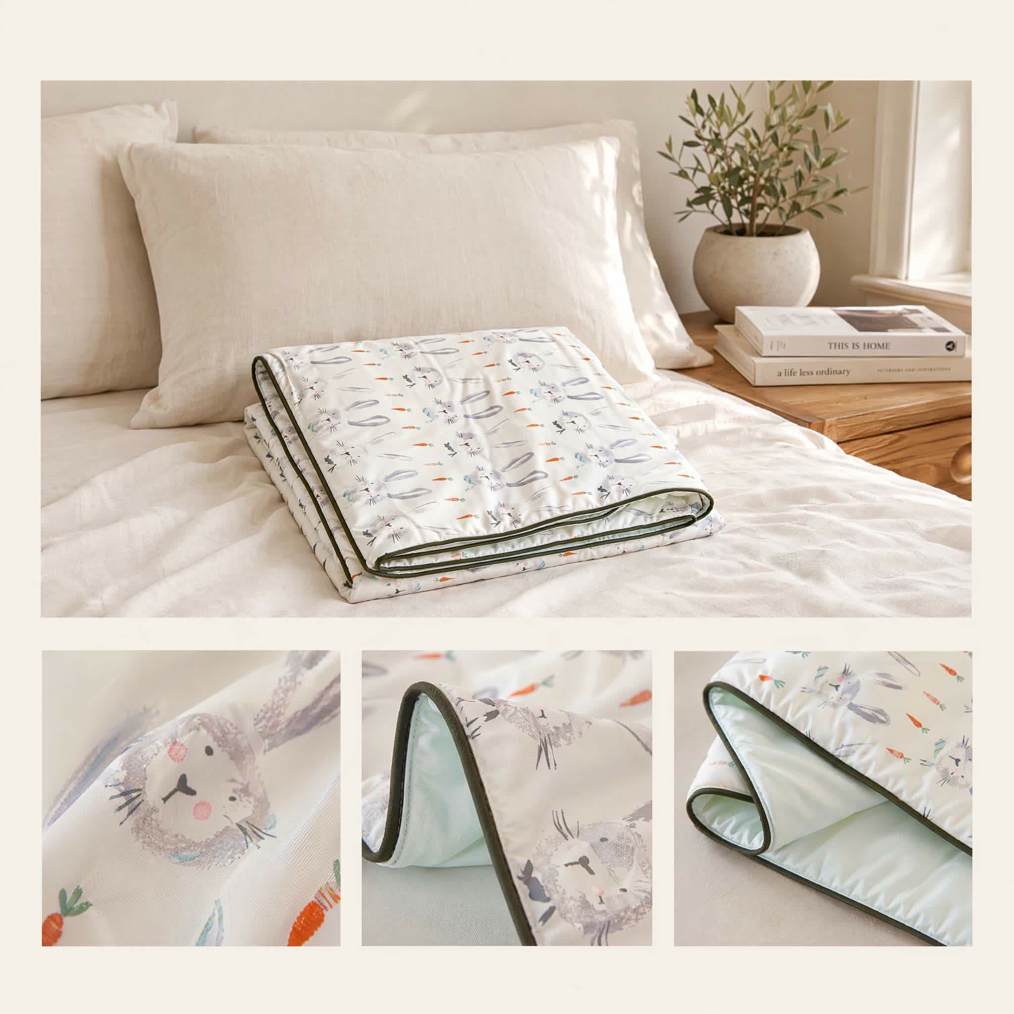 Willowmere Aimi Bunny Cooling Comforter & Lightweight Summer Quilt - image 3