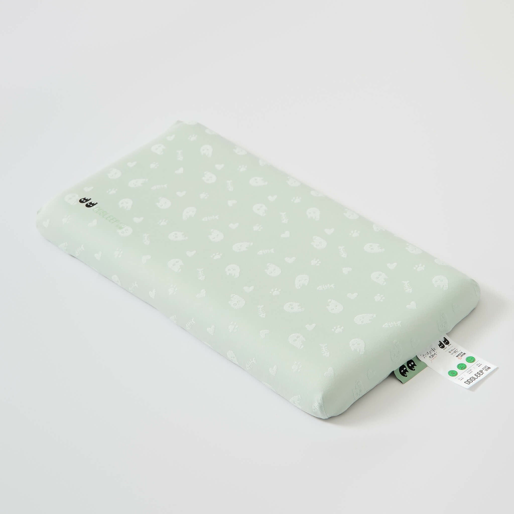 Willowmere DiCoco & DiMomo Edition Kids Ergonomic Contour Memory Foam Pillow - Green - Kids Growth (3-8Y) - image 14